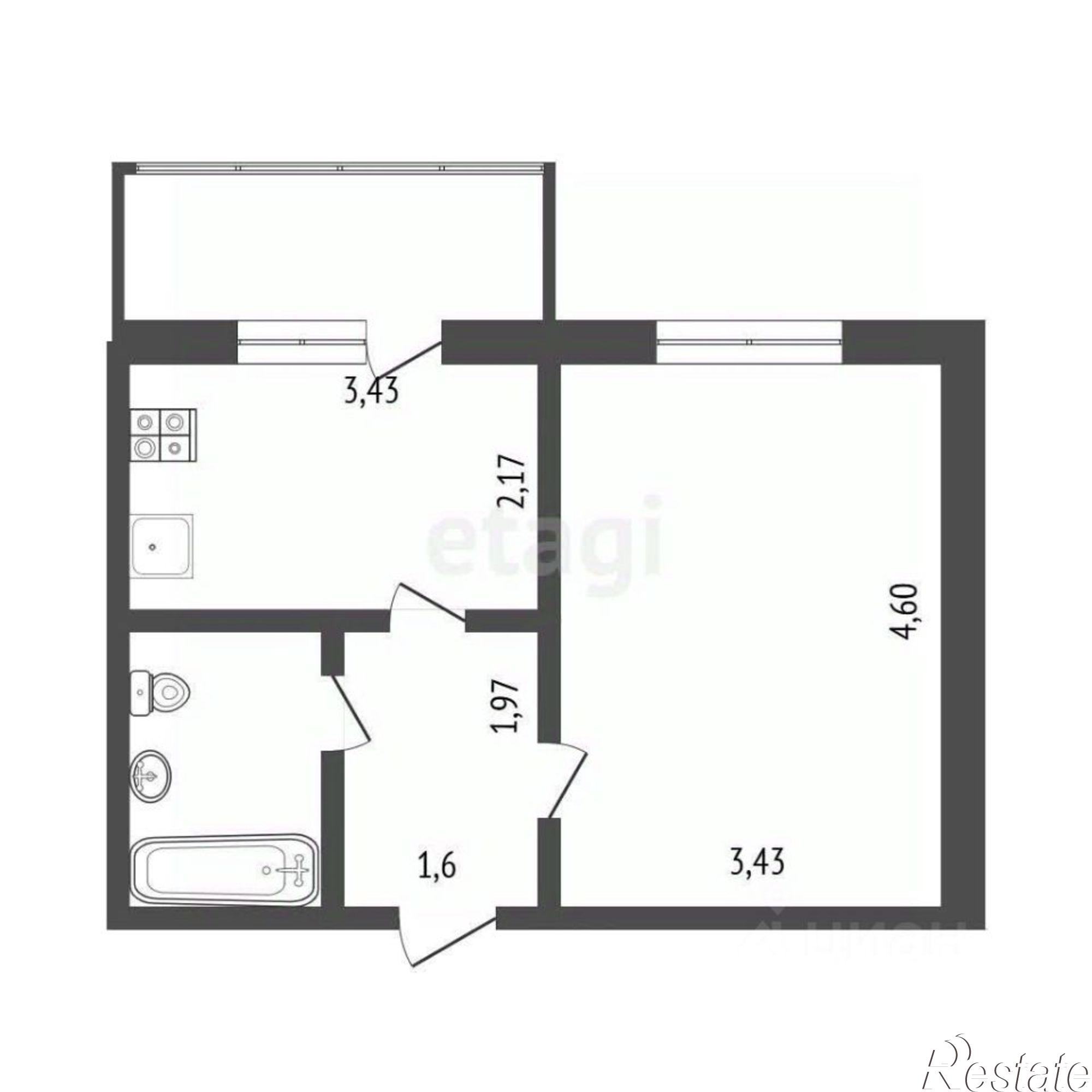 Купить квартиру за 4 800 000 рублей на ул Ковыльная, 28