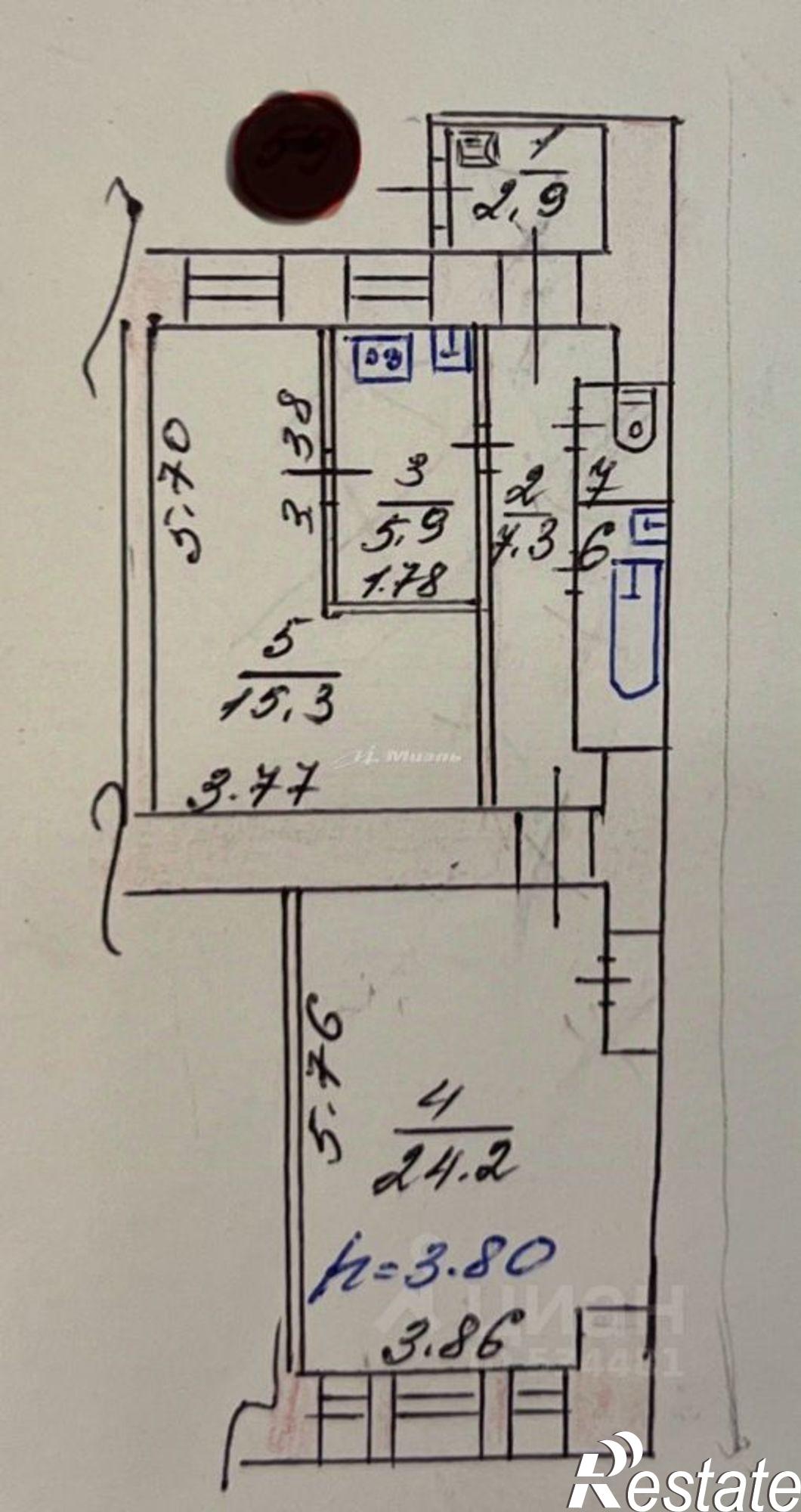 Купить квартиру за 18 600 000 рублей на ул Екатерининская, 42