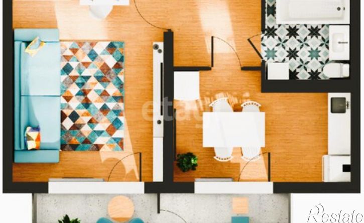 1-комн квартира ул Аэрофлотская, 5а,  д. 5а