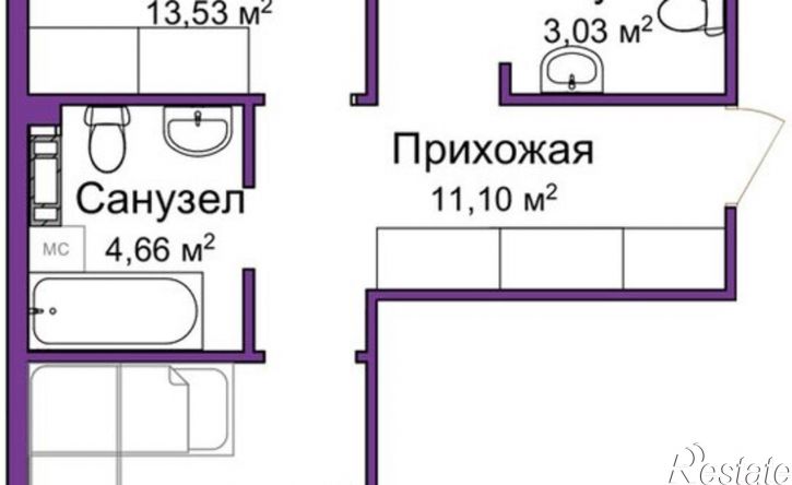 2-комн квартира в новом доме ул Козлова, 121,  д. 121