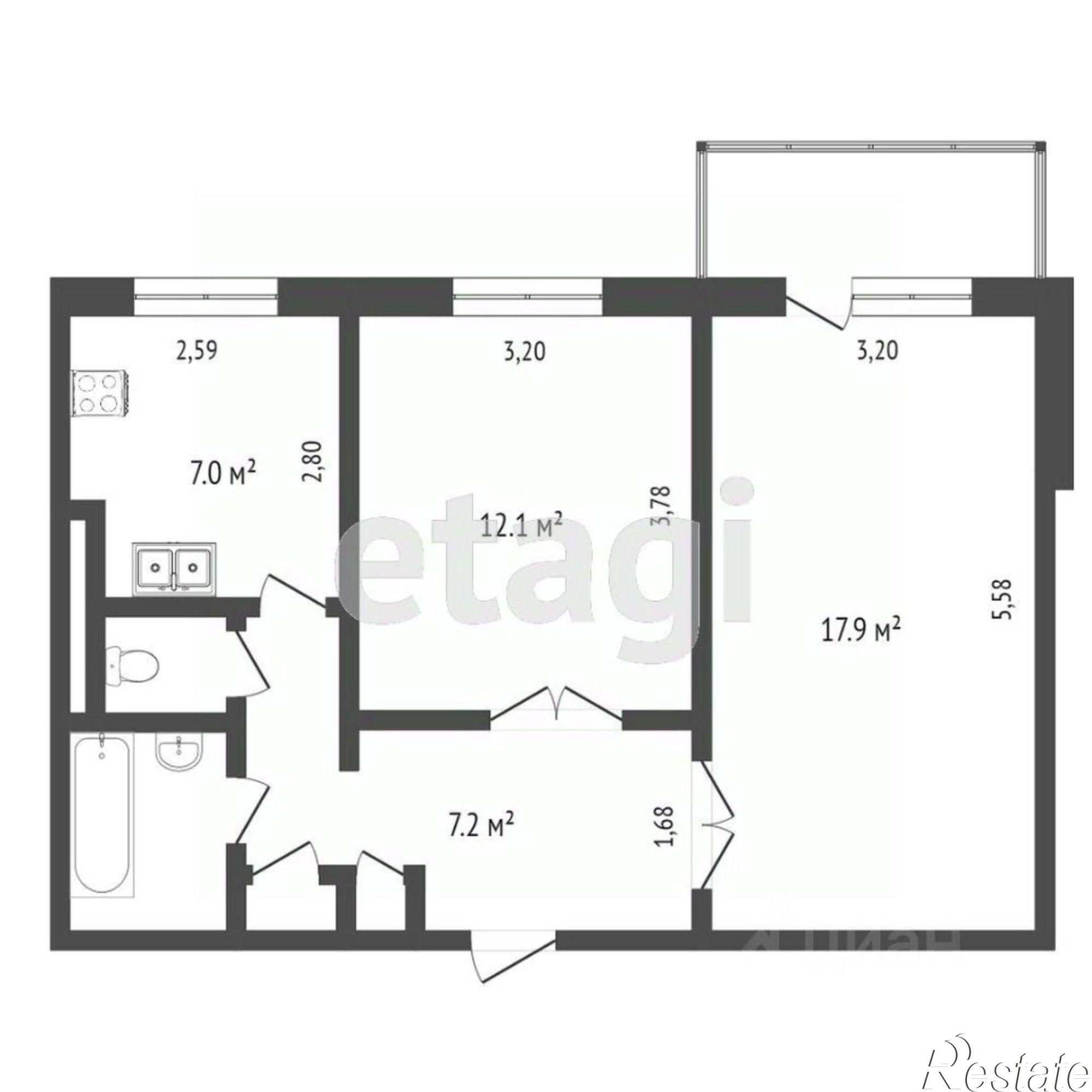 Сдать квартиру за 35 000 рублей на ул Маршала Жукова, 30А