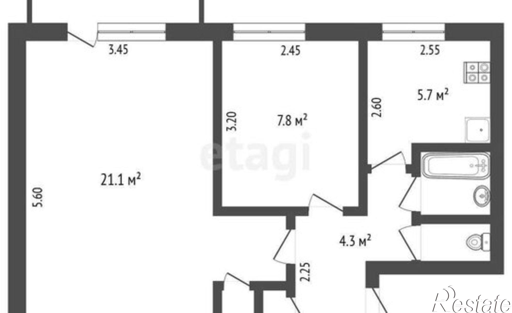 Купить квартиру за 6 000 000 рублей на улица Никанорова, 9