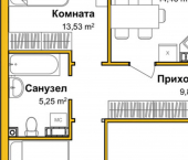 2-комн, 58кв м, этаж 6/10 ул Козлова, 178