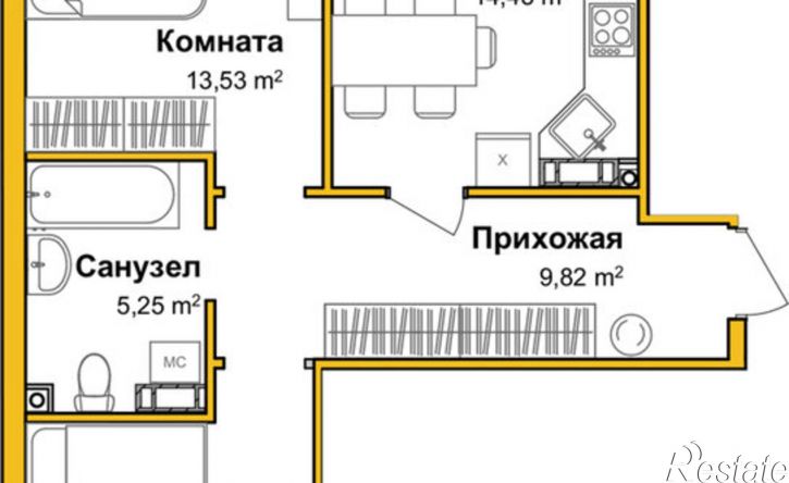 2-комн квартира ул Козлова, 178,  д. 178