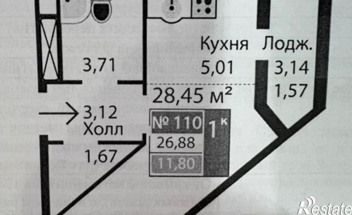 1-комн квартира проспект Александра Суворова, 19,  д. 19