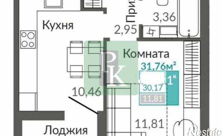 1-комн квартира ул Киевская, 171,  д. 171