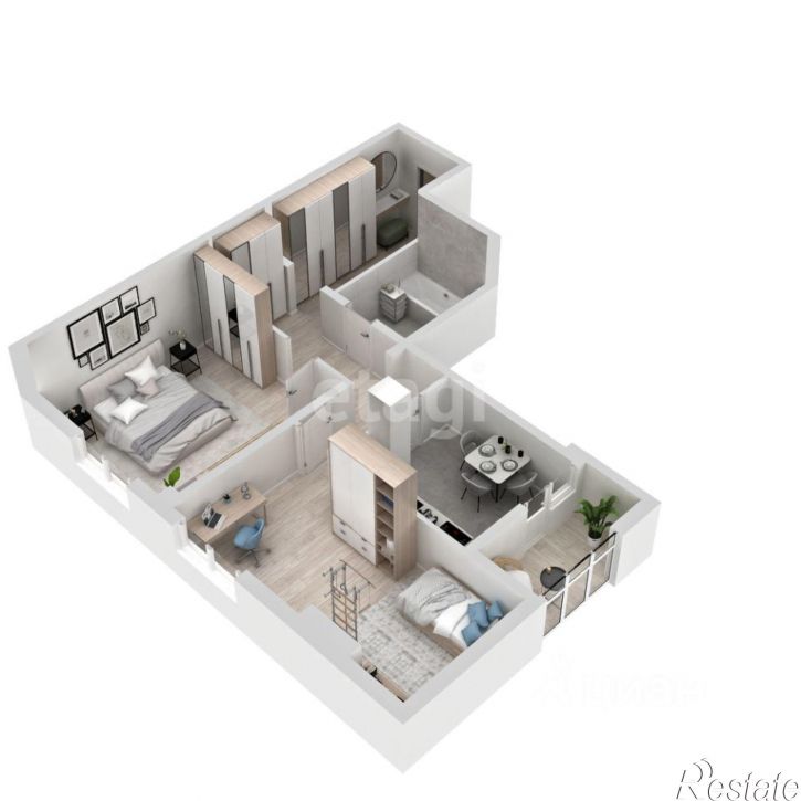 2-комн квартира в новом доме улица Трубаченко, 21,  д. 21