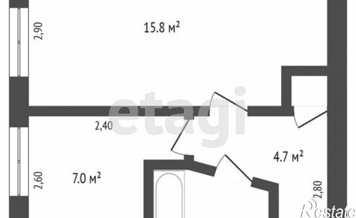 1-комн квартира улица Никанорова, 5,  д. 5