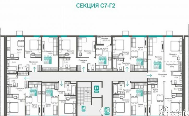 2-комн квартира в новом доме улица Никанорова, 38,  д. 38