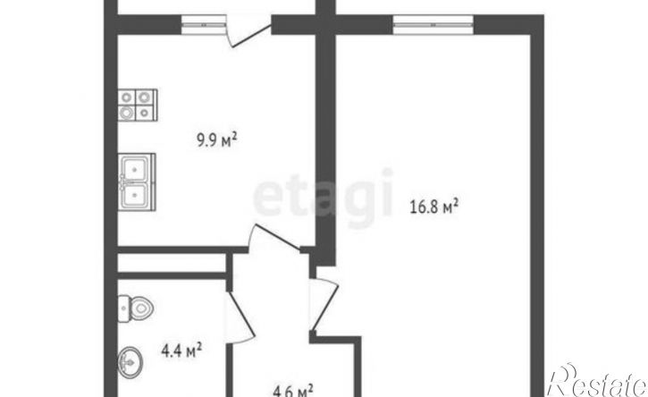 1-комн квартира в новом доме Мраморный пер, 38,  д. 38
