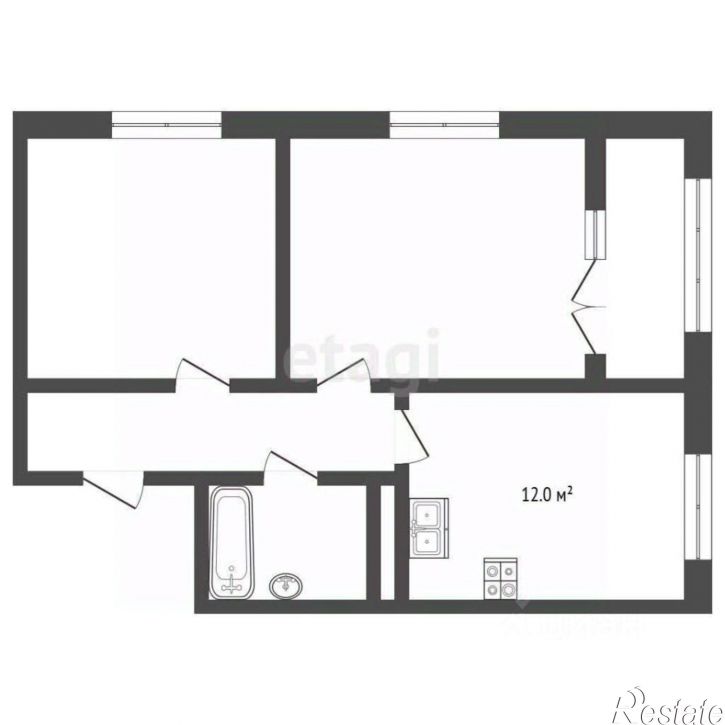 2-комн квартира пр-кт Александра Суворова, 97,  д. 97