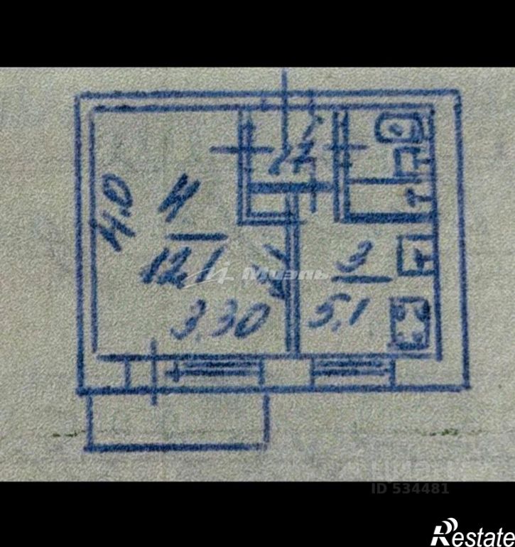 1-комн квартира улица 60 лет Октября, 7,  д. 7
