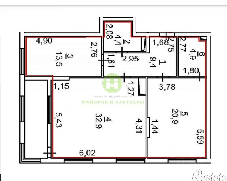 3-комн квартира Проспект Александра Суворова, 101,  д. 101