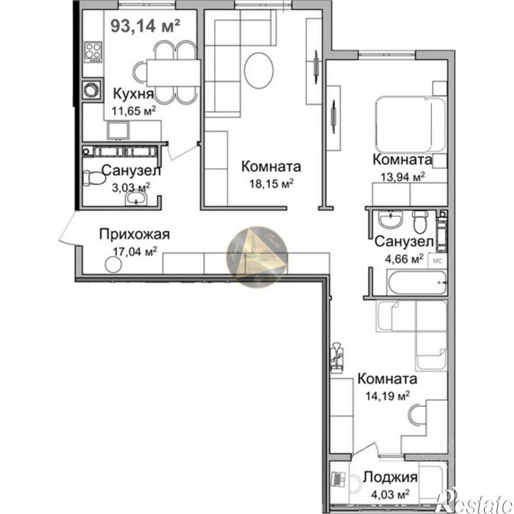 3-комн квартира ул Батурина, 131,  д. 131