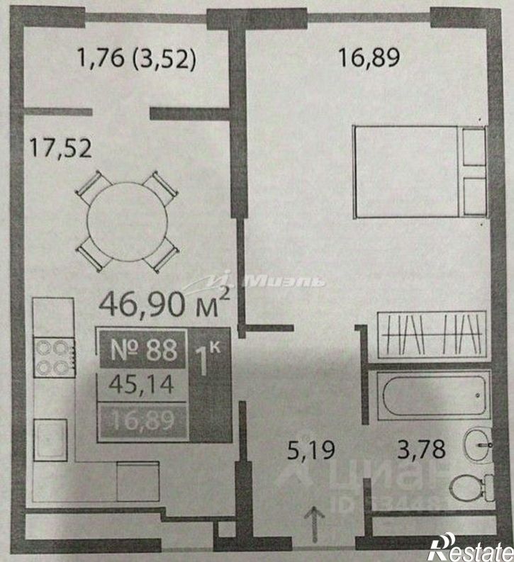 2-комн квартира пр-кт Александра Суворова, 101,  д. 101