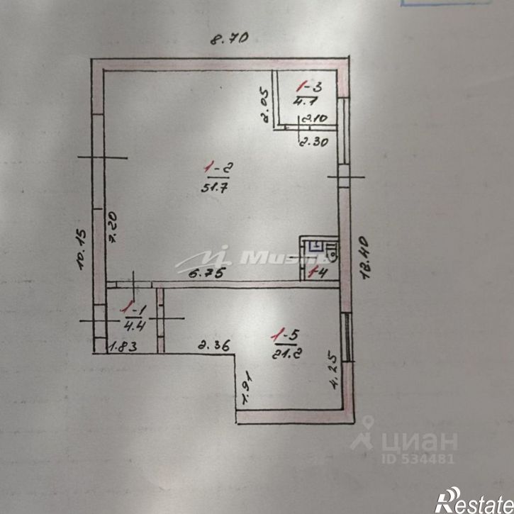 Отдельное здание улица Дмитрия Ульянова, 44,  д. 44