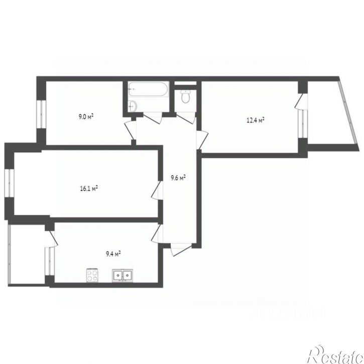 3-комн квартира ул Маршала Жукова, 30А,  д. 30А