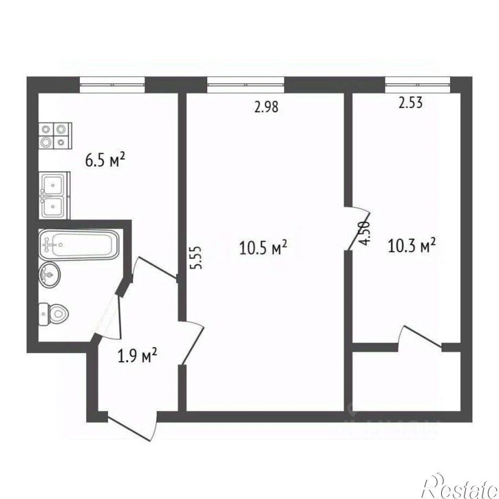 2-комн квартира улица Дмитрия Ульянова, 38,  д. 38