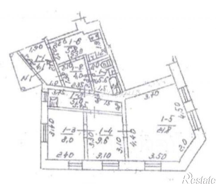 3-комн квартира Крымчакский пер, 4,  д. 4