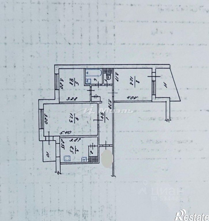 3-комн квартира ул Миллера Ж.А., 6а,  д. 6а