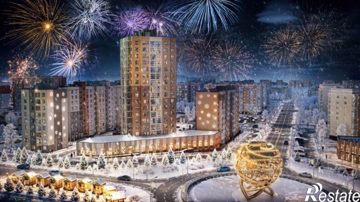 3-комн квартира в новом доме улица Батурина, 74,  д. 74