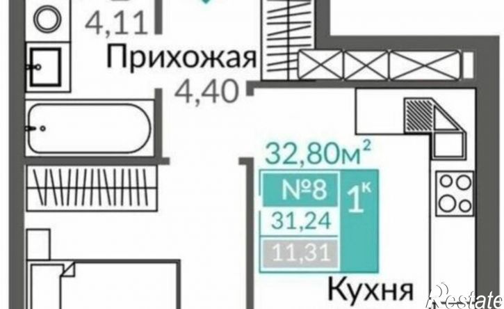 1-комн квартира пр-кт Александра Суворова, 3,  д. 3