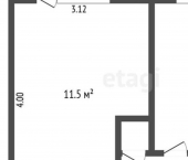 1-комн, 22кв м, этаж 5/5 Заводской пер, 31