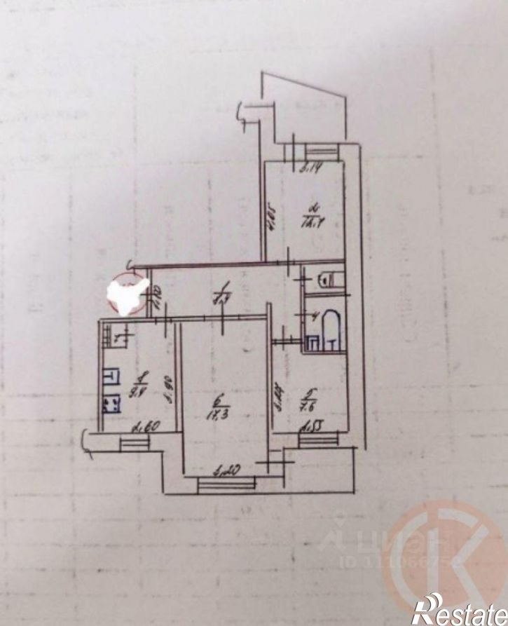 3-комн квартира улица Лермонтова, 35,  д. 35