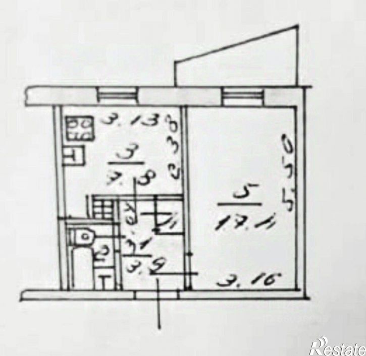 1-комн квартира улица Марка Донского, 16,  д. 16