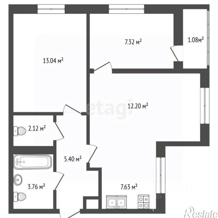 2-комн квартира Проспект Александра Суворова, 101,  д. 101