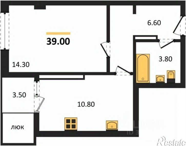 1-комн квартира улица Караманова, 3,  д. 3