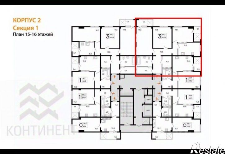 3-комн квартира в новом доме ул Балаклавская, 10,  д. 10