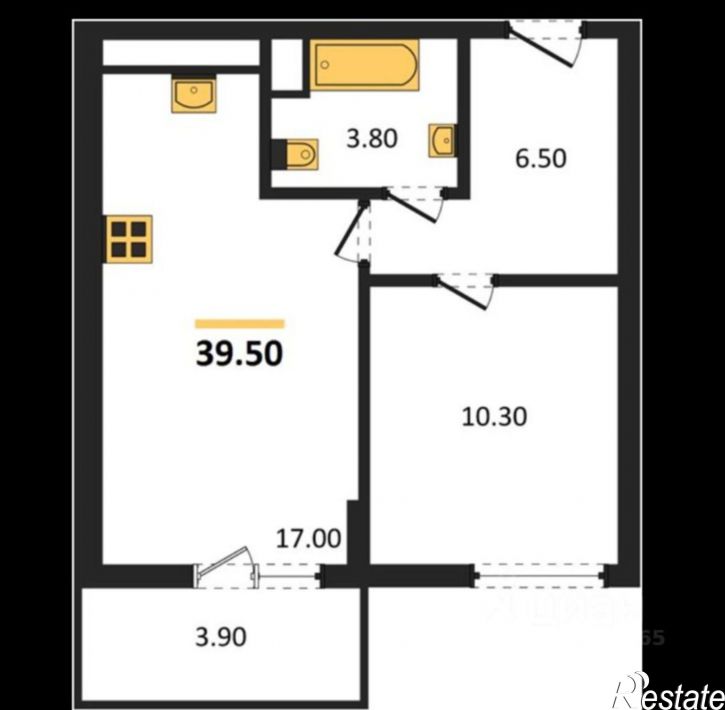 1-комн квартира Мраморный переулок, 40,  д. 40