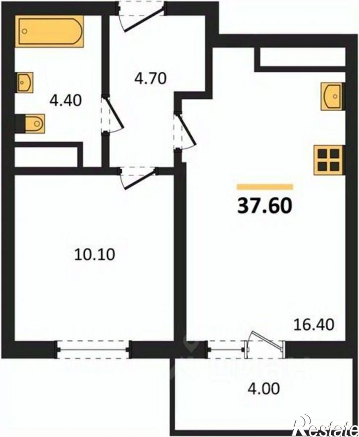 1-комн квартира Мраморный переулок, 40,  д. 40