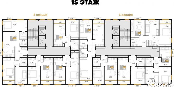 3-комн квартира в новом доме Севастопольская улица, 39,  д. 39