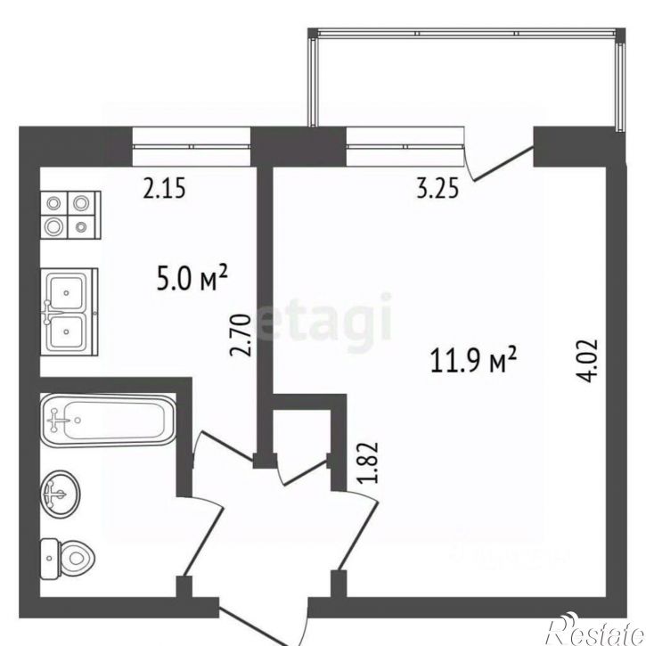 1-комн квартира ул Балаклавская, 32,  д. 32