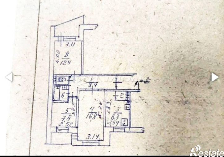 3-комн квартира улица Лермонтова, 11,  д. 11