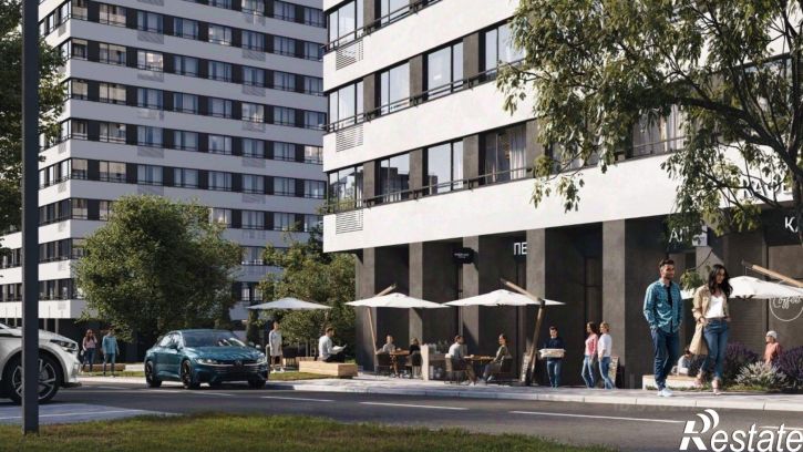 2-комн квартира в новом доме улица Андрея Карлова