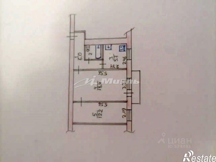 2-комн квартира ул Яблочкова, 17,  д. 17