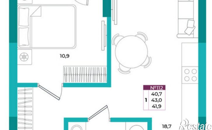 1-комн квартира в новом доме ул Воровского, 24,  д. 24