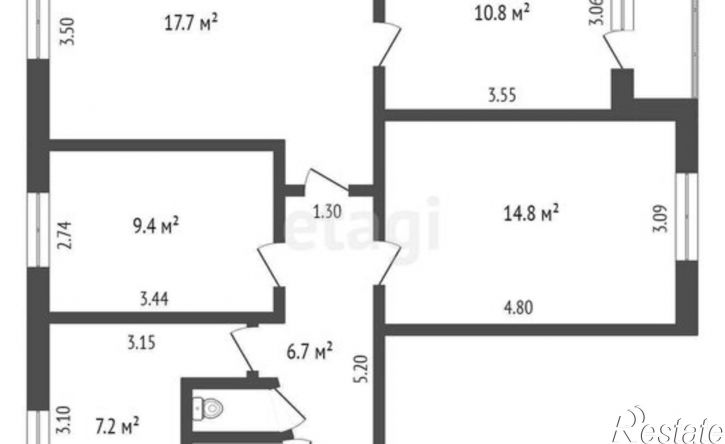 4-комн квартира Ракетная улица, 32,  д. 32