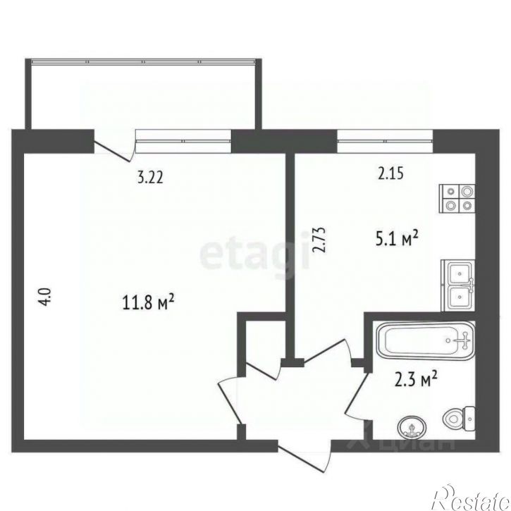 1-комн квартира ул Балаклавская, 32,  д. 32