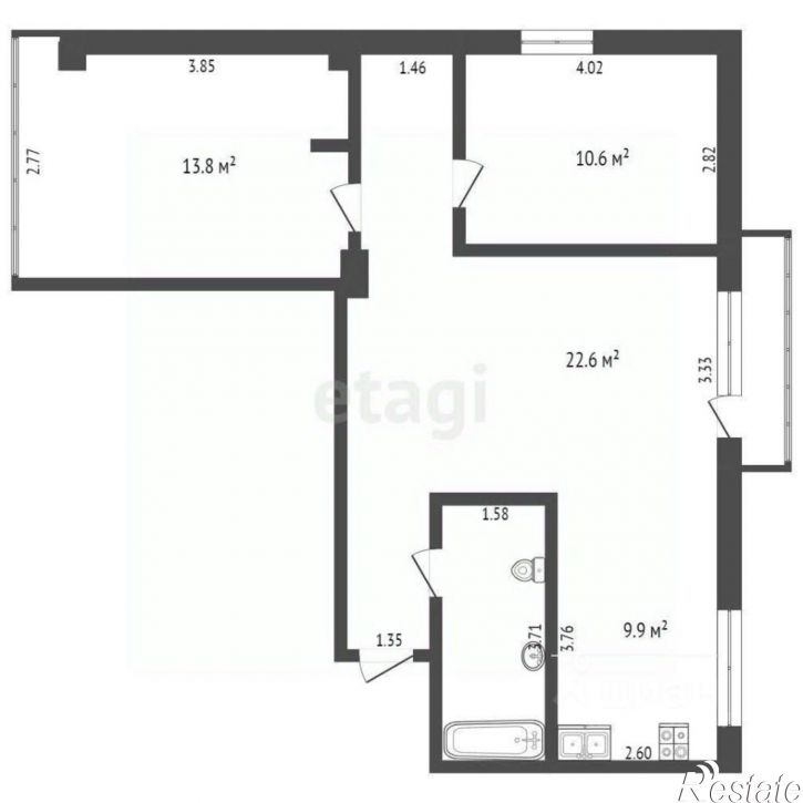 3-комн квартира ул Интернациональная, 25/126,  д. 25/126