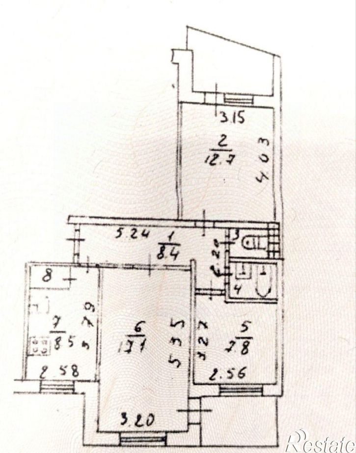 3-комн квартира ул Героев Сталинграда, 13,  д. 13