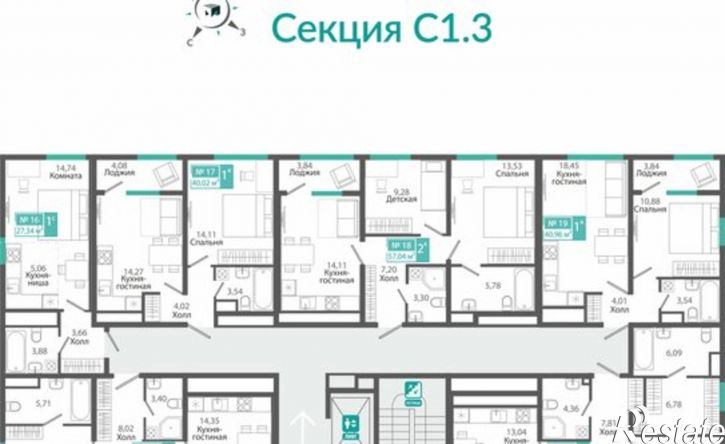 1-комн квартира в новом доме Симферополь, ЖК Розмарин