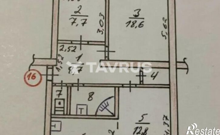 3-комн квартира ул Льдозаводская, 8,  д. 8