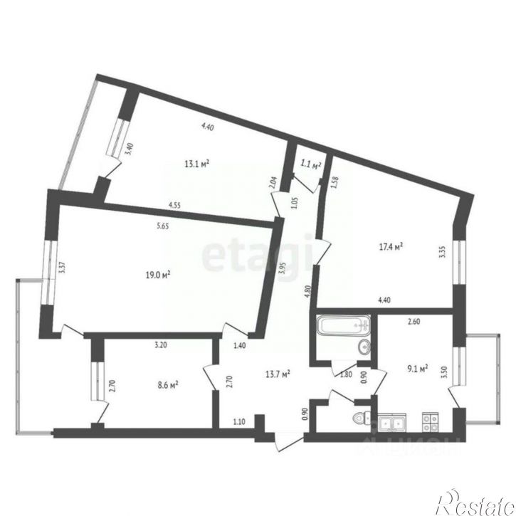 4-комн квартира ул Кечкеметская, 103А,  д. 103А