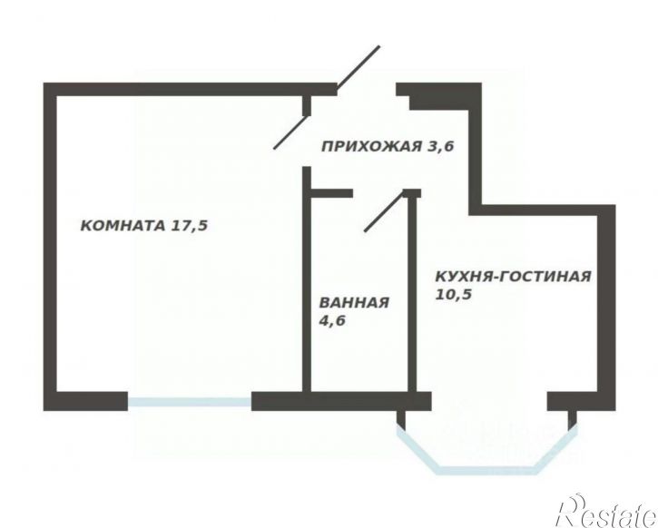 1-комн квартира ул Федько, 16,  д. 16