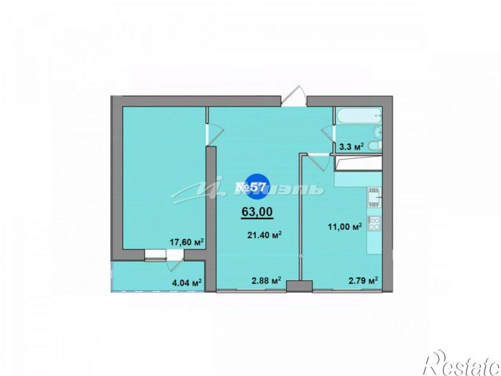 2-комн квартира Симферополь г., Киевский