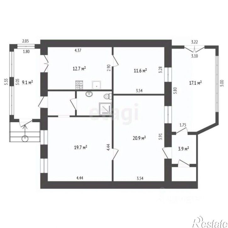 3-комн квартира ул Хацко, 10,  д. 10